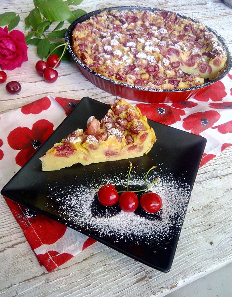 Clafoutis with cherries