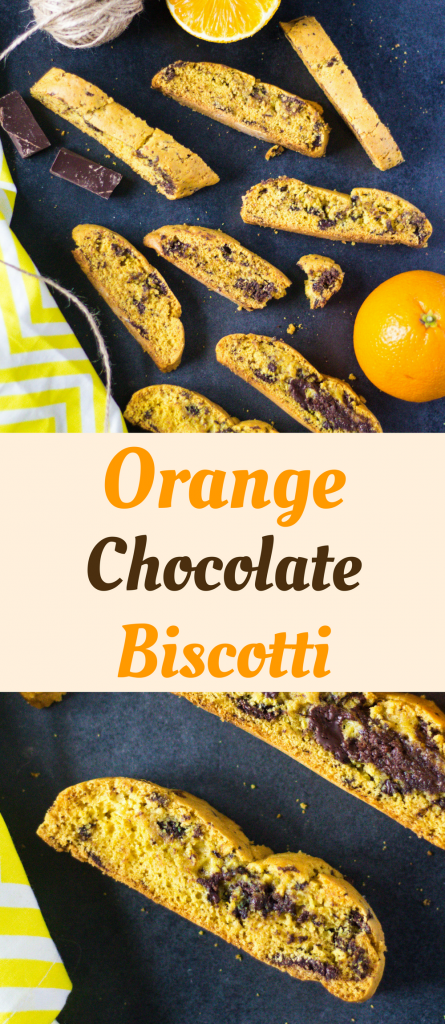 pomarančovo - čokoládové biscotti