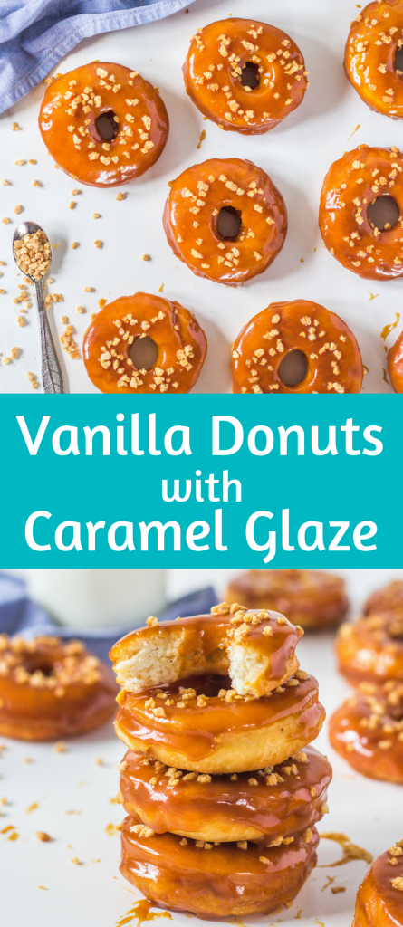 vanilkové donuty s karamelom