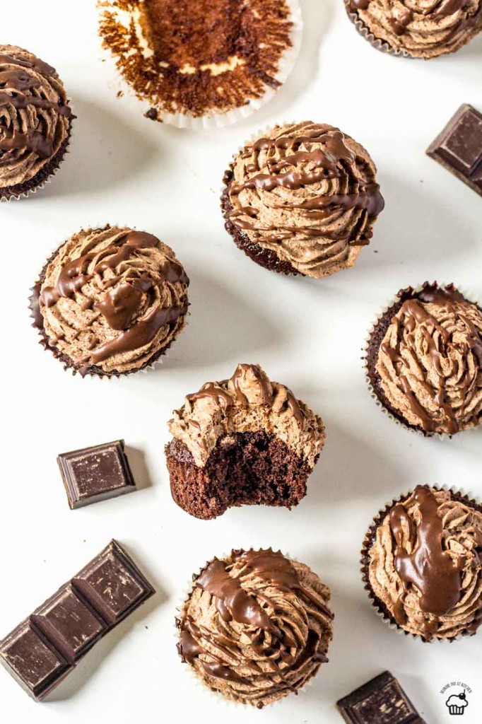 extra čokoládové cupcakes