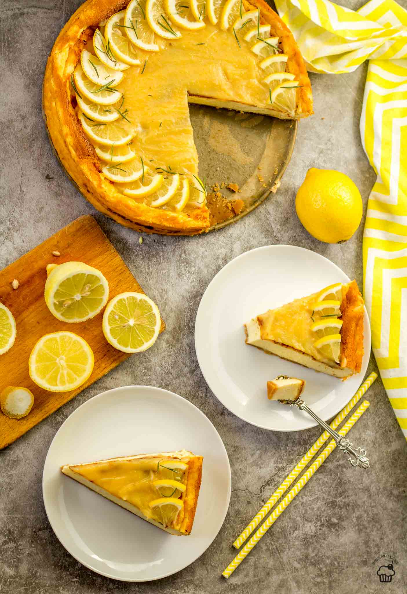 citrónový cheesecake s lemon curd